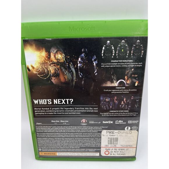 Mortal Kombat X - Microsoft Xbox One Complete In Box - Picture 2 of 8